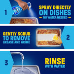 Dawn dish soap spray bottle highlighting 5X faster grease cleaning technology