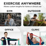 Theraband extra heavy resistance band cut length display
