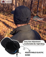 Home Prefer Waterproof Men's Winter Hats with Visor Warm Fleece Lined Baseball Cap Earflaps Trooper Trapper Hat for Men - Image 3