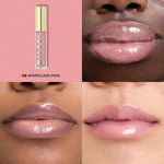 Authentic imported USA makeup Milani plumping lip gloss tube close up