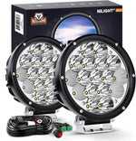 Nilight LED Light Pods with Yellow Black Covers 2 PCS 18 W 1260LM | Flood Beam, Super Bright Off Road Driving Fog Boat Lighting for Trucks Pickup Golf Cart SUV ATV UTV 4x4 Van Camper - Image 11
