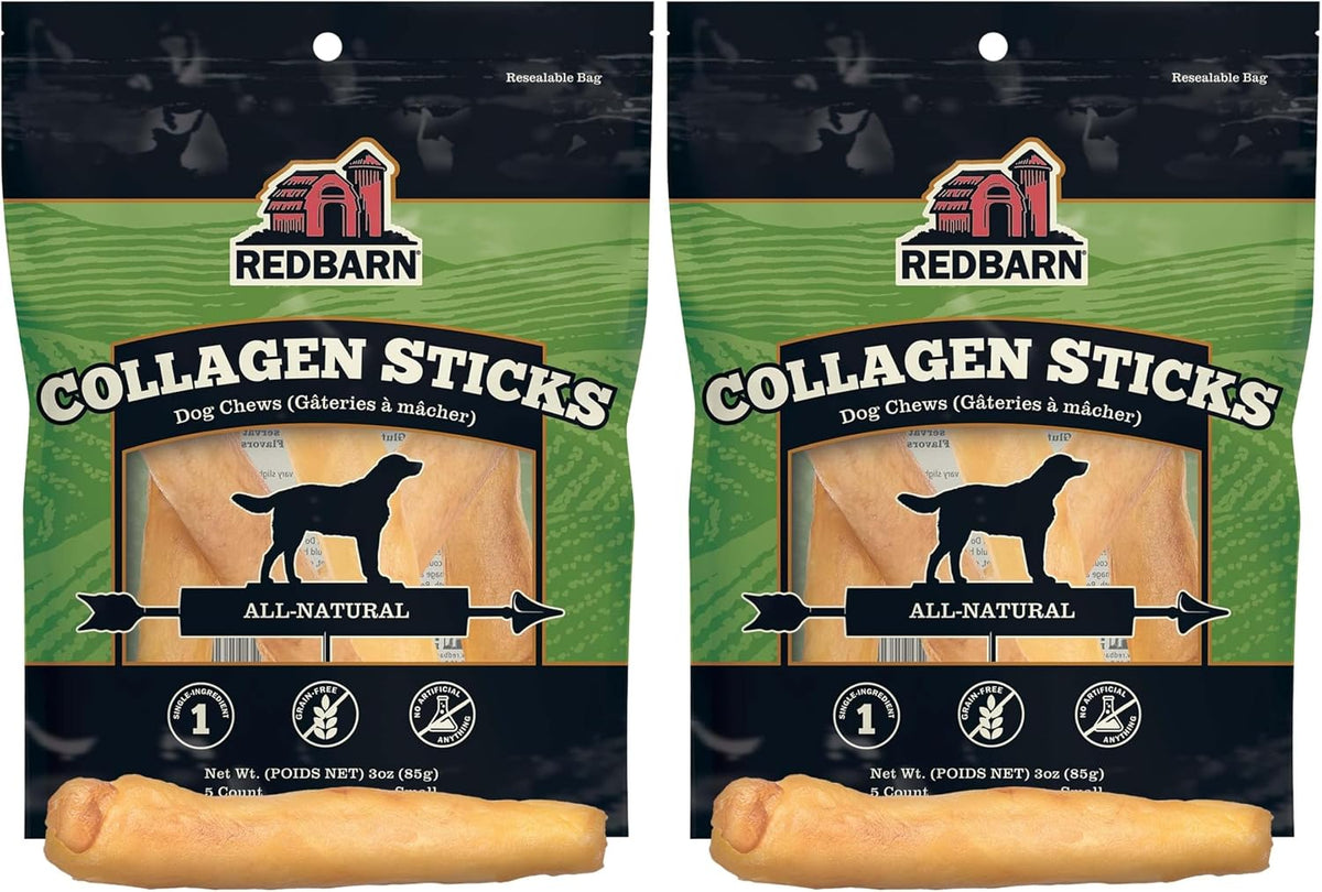 Redbarn premium low odor rawhide alternative dog treats packaging