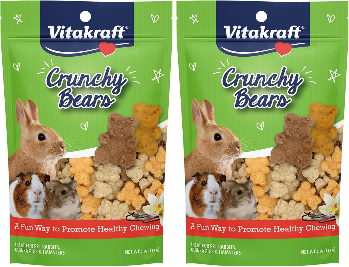 Vitakraft Crunchy Bears Rabbit, Guinea Pig & Hamster Treat 12 oz. (Pack of 3) - Image 9