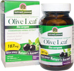 Nature's Answer Oleopein Olive Leaf 60 Vegetarian Capsules front view dietary supplement