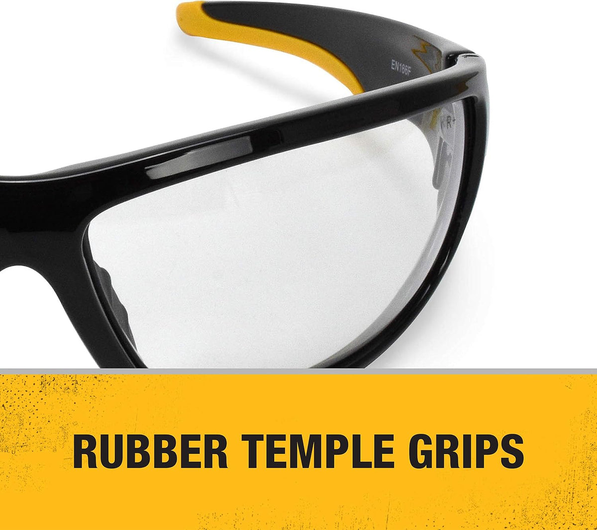 Dewalt Dominator Safety Glasses Dpg94 Unisex Adult Non Slip Polarized Mirrored Rubber Full Rim - Image 3