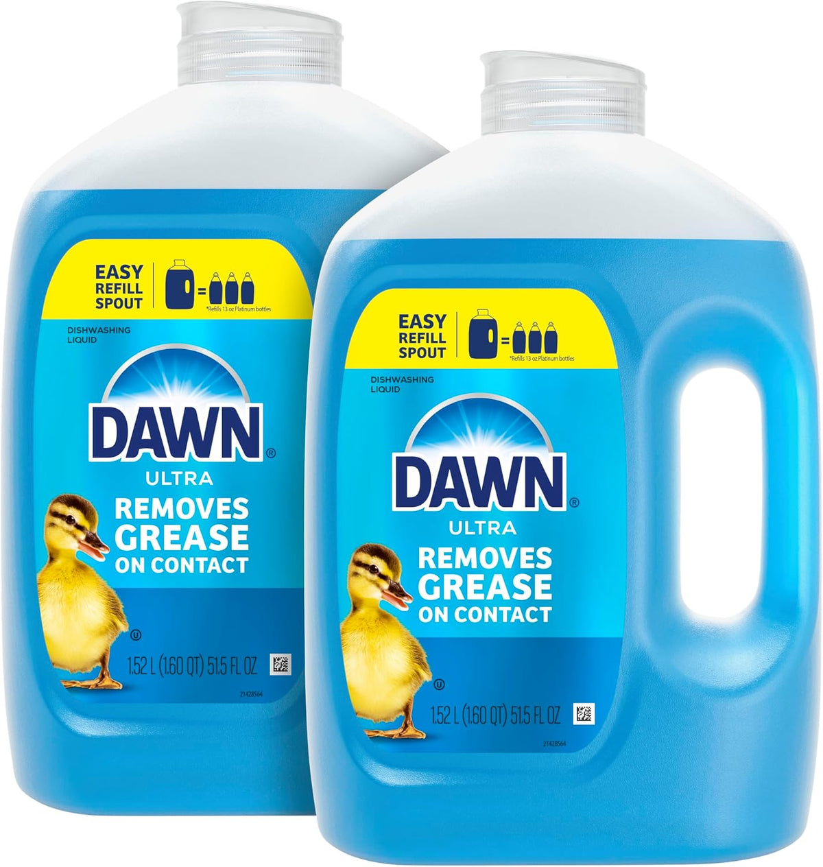 Dawn Ultra Dish Soap Refill Jug, Large Size Original Blue Liquid Dishwashing Detergent, Powerful Dish Soap for Grease, 51.5 oz - Image 12