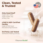 Vimerson Health 1200mg Ceylon cinnamon dietary supplement cap and neck seal