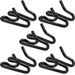 MOZETO stainless steel dog collar extra links front view displaying five pack black prong links
