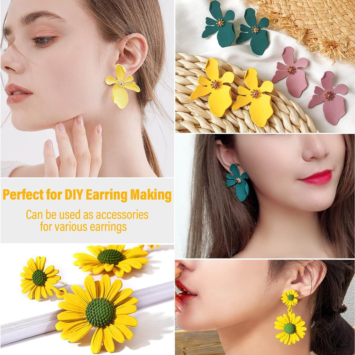 Flasoo hypoallergenic earring backs and clutches assortment