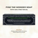 Grandpa's Pine Tar Soap bar texture and natural color