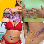 Funtopia 9600pcs glass seed beads color assortment