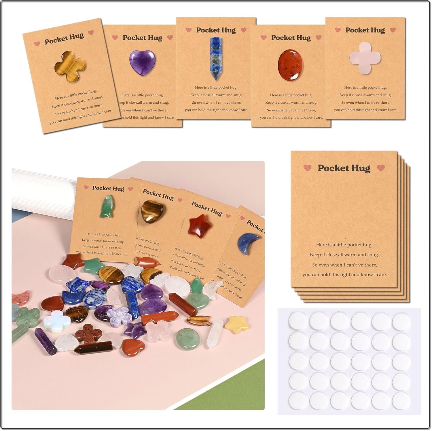 Isaroaro 7 chakra pocket hug gift set front view