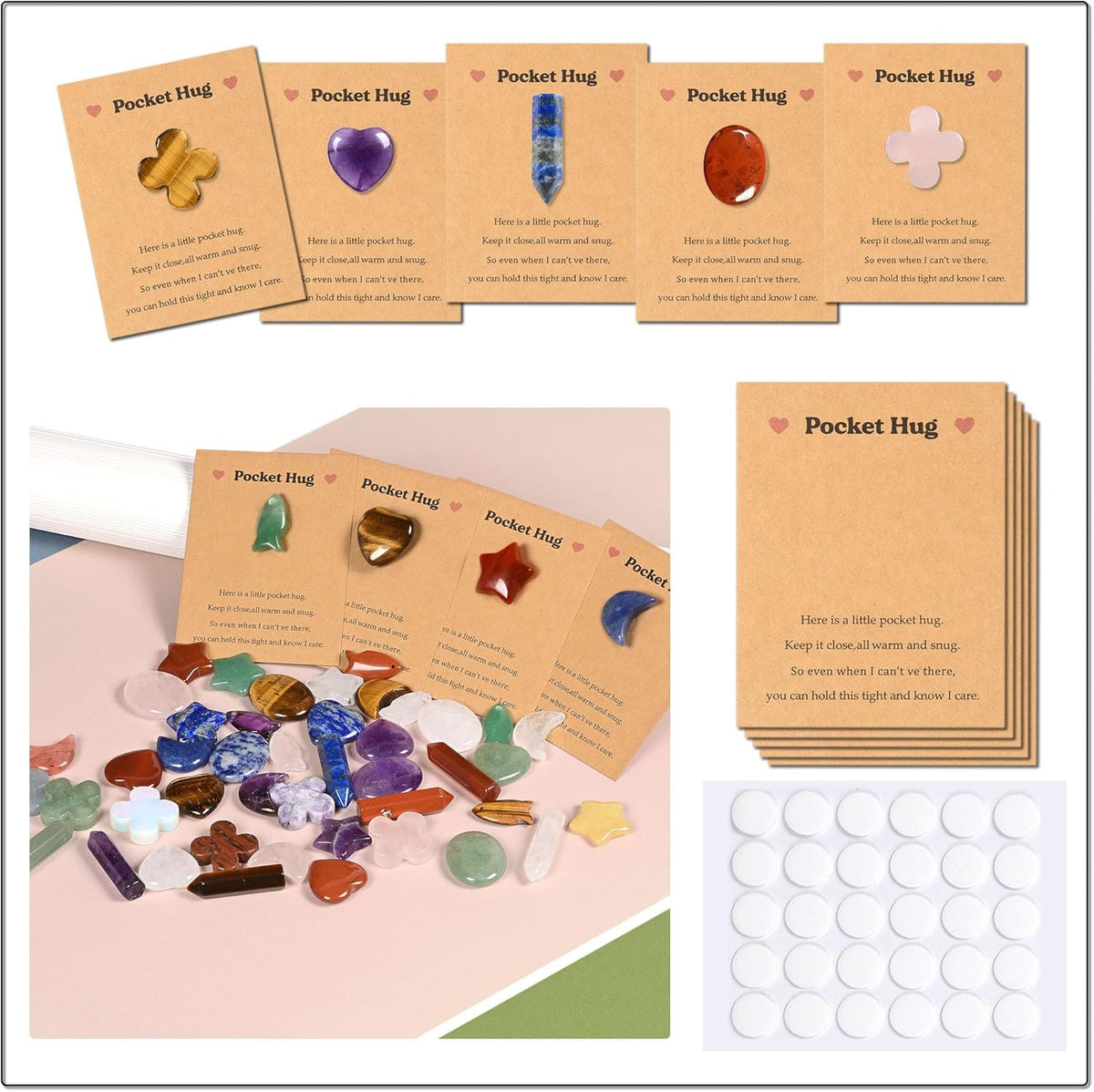 Isaroaro 7 chakra pocket hug gift set front view