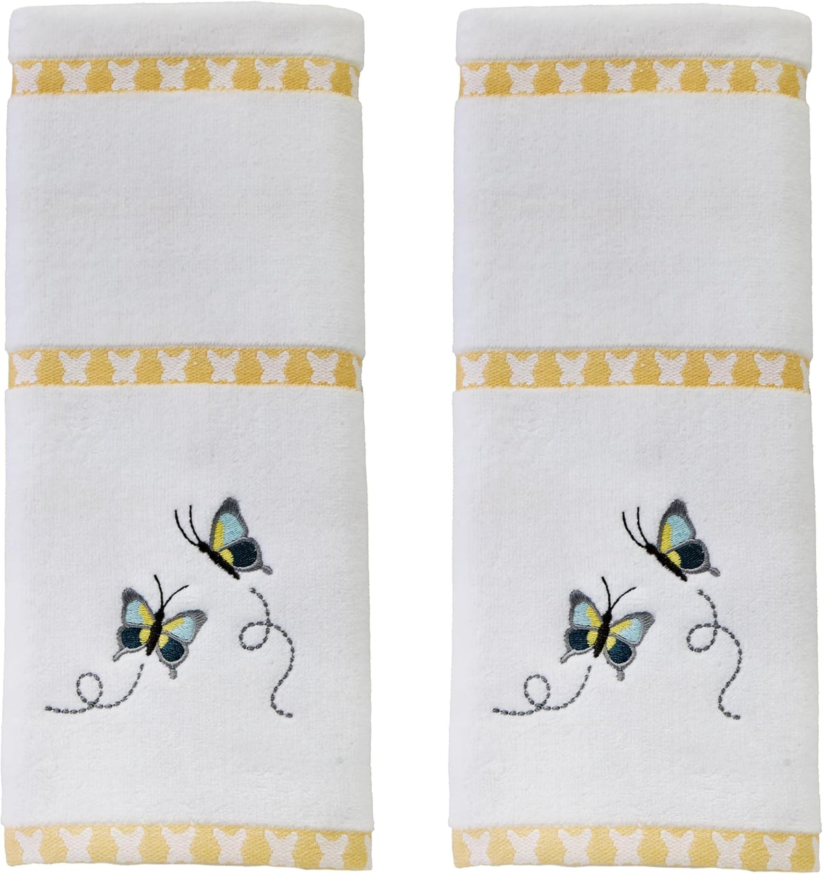 SKL Home Flower Basket Bike hand towel in kitchen setting