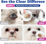 Hypoallergenic pet eye cleaner wipes texture detail