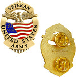 Agent Gear USA Army Veteran Lapel Pin front view