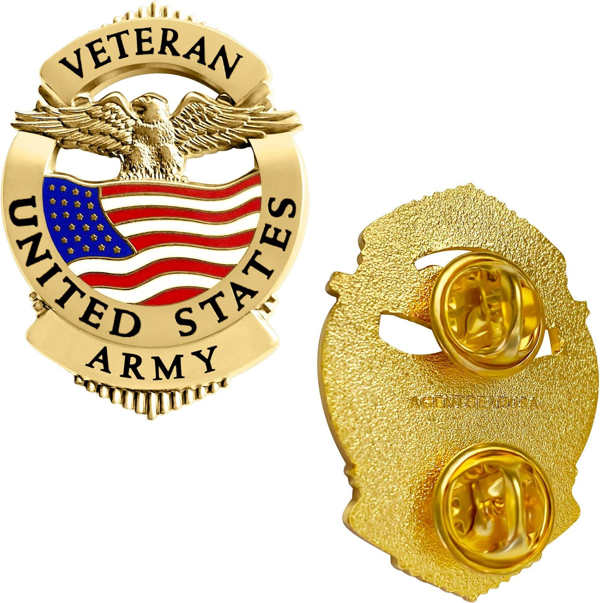 Agent Gear USA Army Veteran Lapel Pin front view