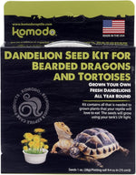 Komodo Grow Your Own Dandelion Kit front view terrarium pet food