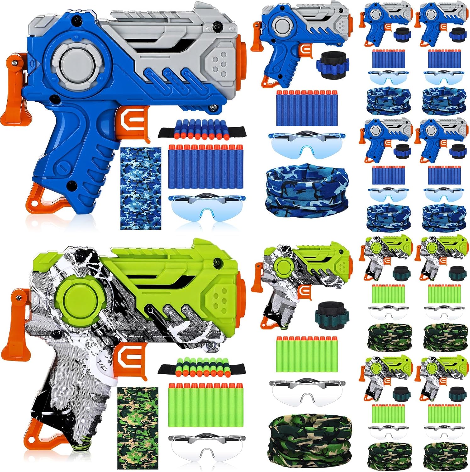 Seenelling 12 set tactical gun party supplies kit front view