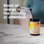 Essential Amino Energy zero sugar powder container with green tea extract