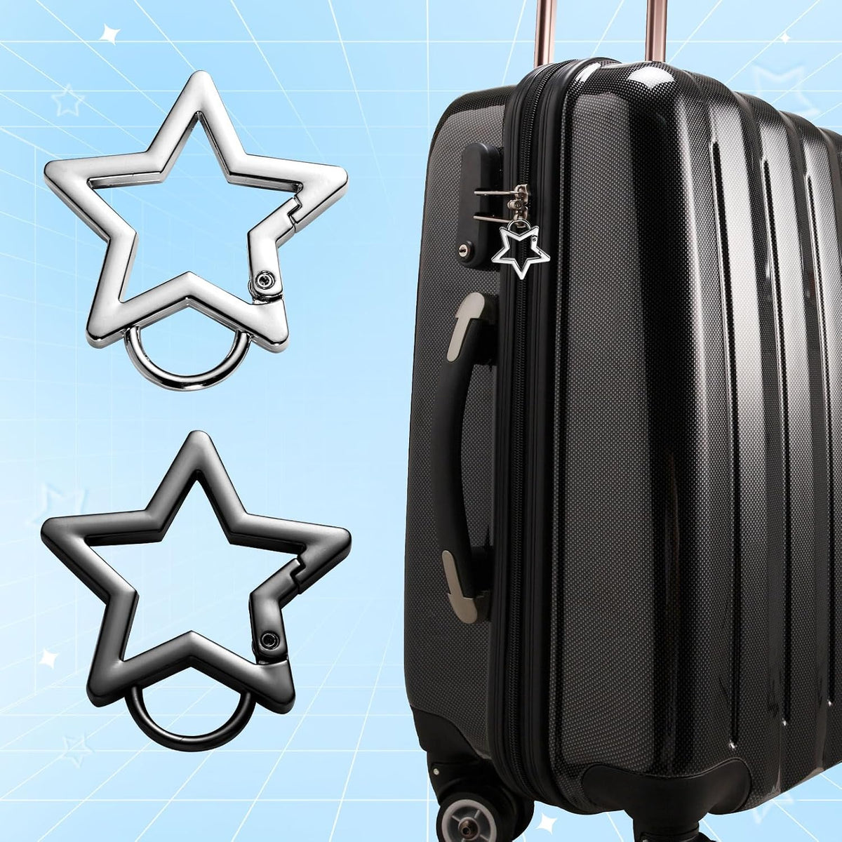 PEUTIER star keychain clip styled for everyday carry