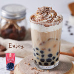 WuFuYuan Boba Tapioca Pearls, Black Sugar Flavor, Quick Cook Bubble Tea Boba, Microwave Ready in 3 Minutes, 8.8 oz(Single Pack) - Image 7