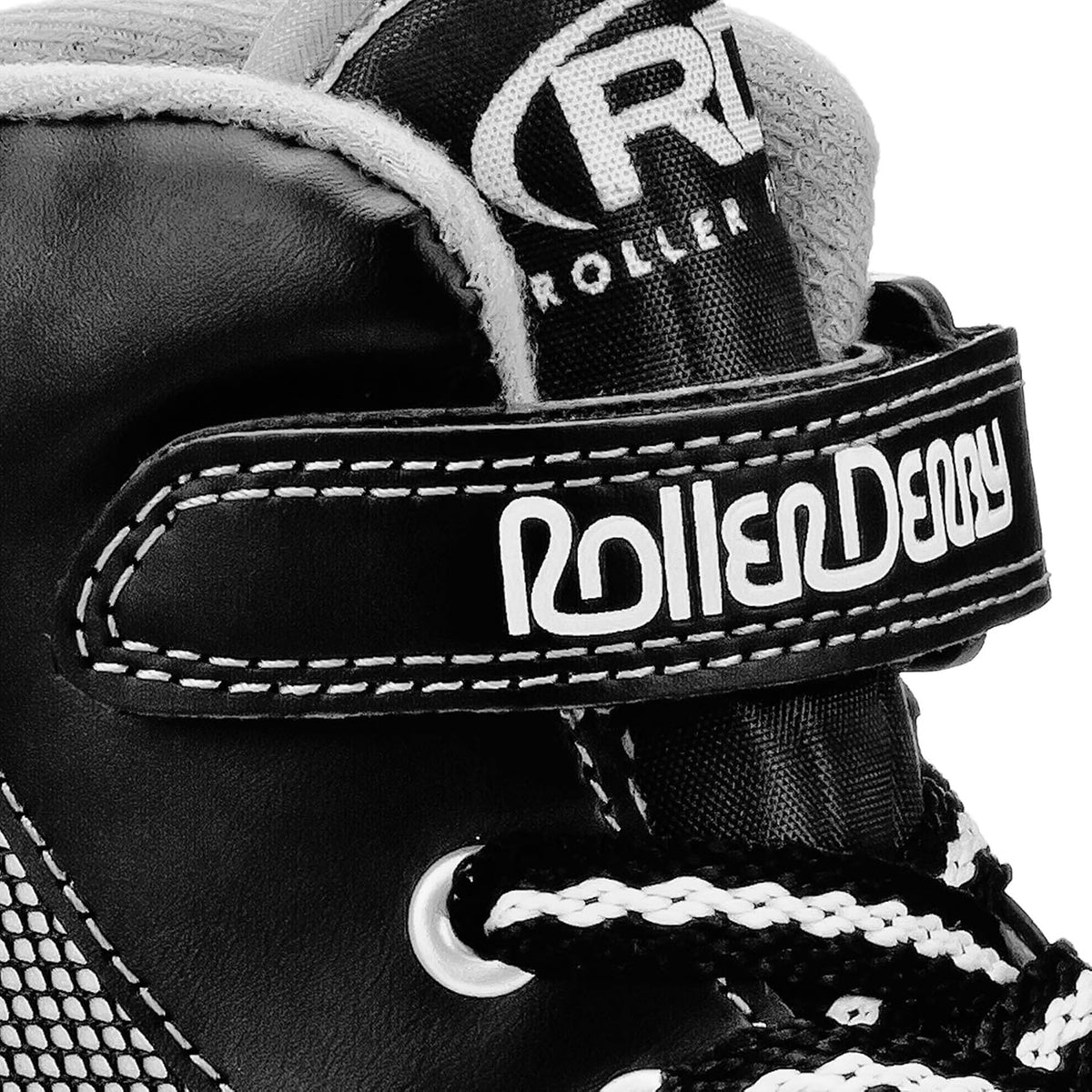 Roller Derby Firestar youth roller skates side profile in black and grey