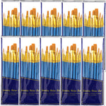 BOSOBO Paint Brushes Set, 20 Pcs Small Paint Brush Kit Round Flat Tip Nylon Hair, for Acrylic Painting, Watercolor, Oil Painting, Kids Face Nail Art Canvas Rock Craft, Art Supplies, Blue - Image 15