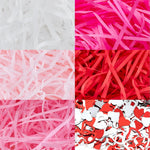 Cipowm Valentine's Day raffia paper shred filler front view