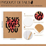 Tenceur Jesus Loves You pocket notebook close up