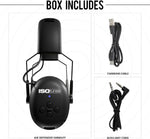 ISOtunes Air Defender Bluetooth earmuffs control buttons and ports