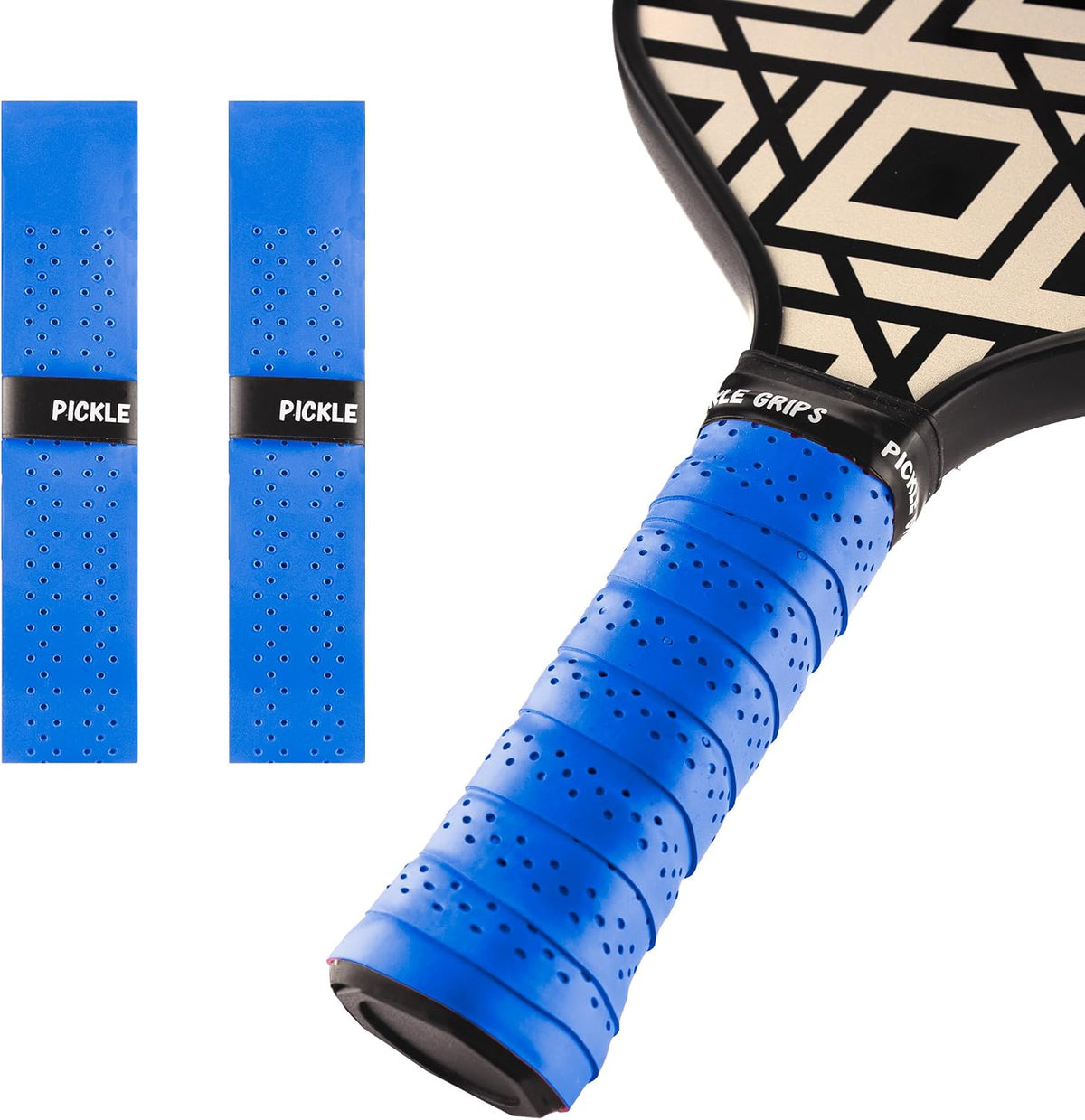 Pickle Grips Pickleball Paddle Grip Tape - Overgrip Grip Wrap for Pickleball Racket - Moisture Wicking Paddle Grip Wrap (2 Pack) - Image 10