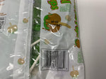 Close-up of the chewy caramel coating on the tart green apple candy sucker.
