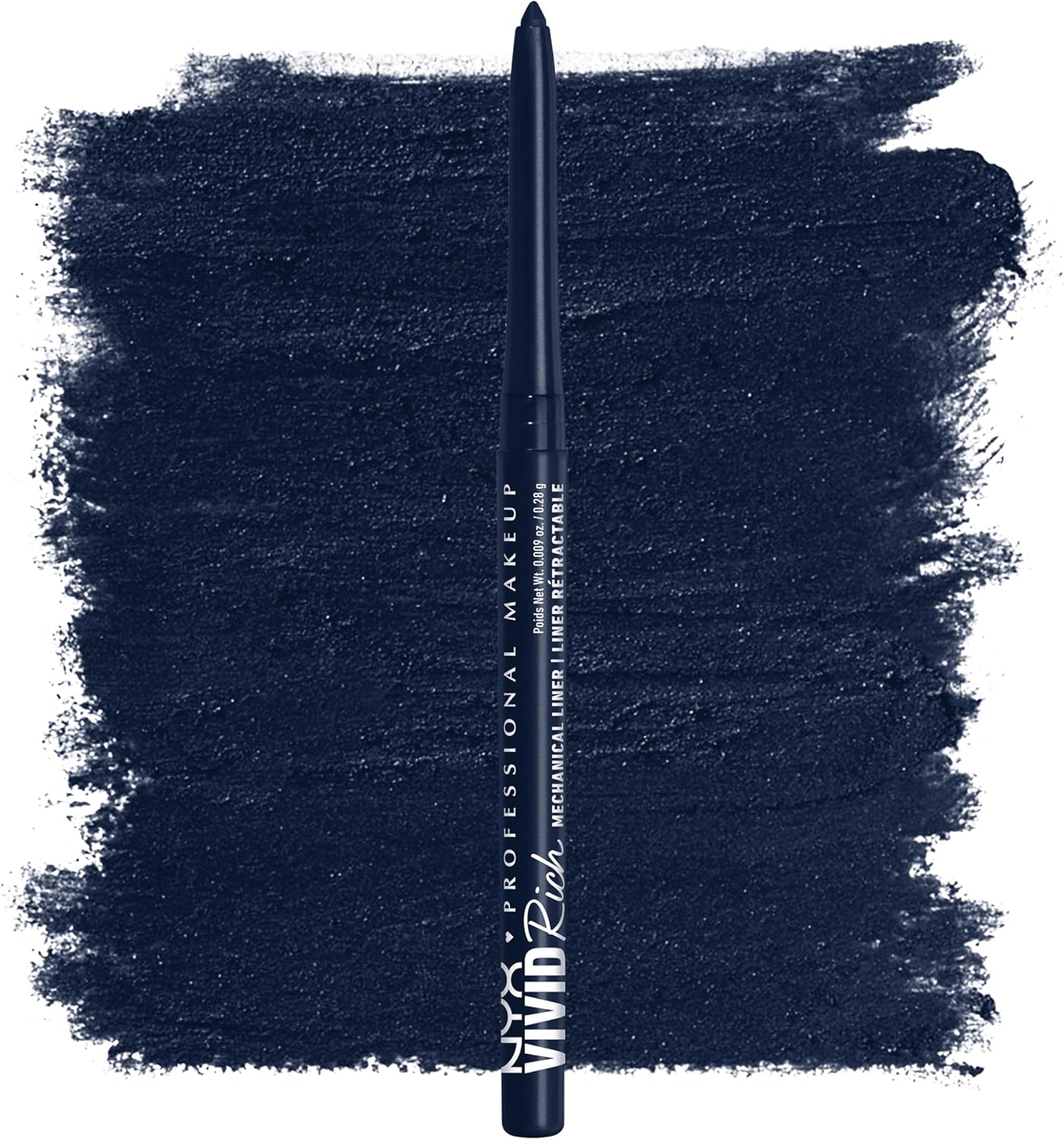 NYX Professional Makeup Retractable Eye Liner Deep Blue front view packaging