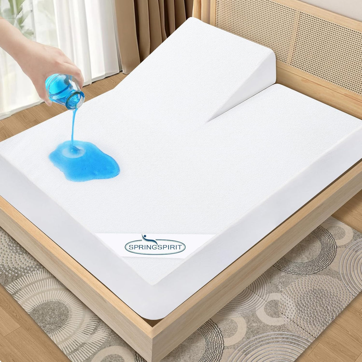 Queen Size Mattress Protector Waterproof,Absorbent Fitted Sheet | up to 18" Deep Pocket,Mattress Cover Queen Size Bed Sheets,Terry Machine Wash Protection Mattress Protector - Image 13