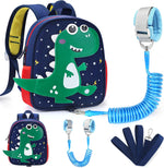 Accmor dinosaur toddler backpack leash front view