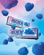 Morinaga HI-CHEW Blue Raspberry 15 count box open displaying candy sticks