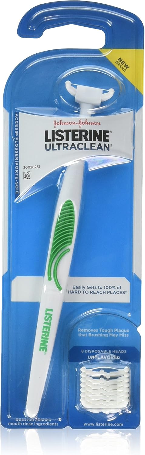 Listerine Ultra Clean Access Flosser front view starter pack