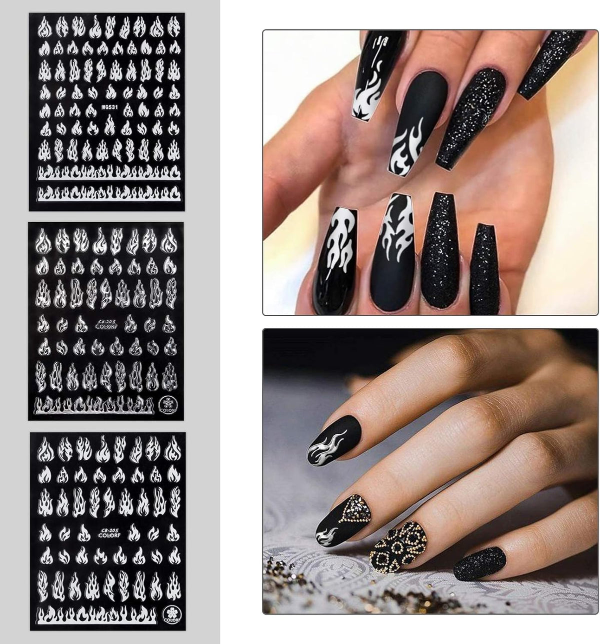Torokom nail art supplies 9 sheets set arrangement
