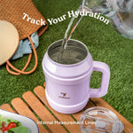 Reduce travel mug lid mechanism open and close features