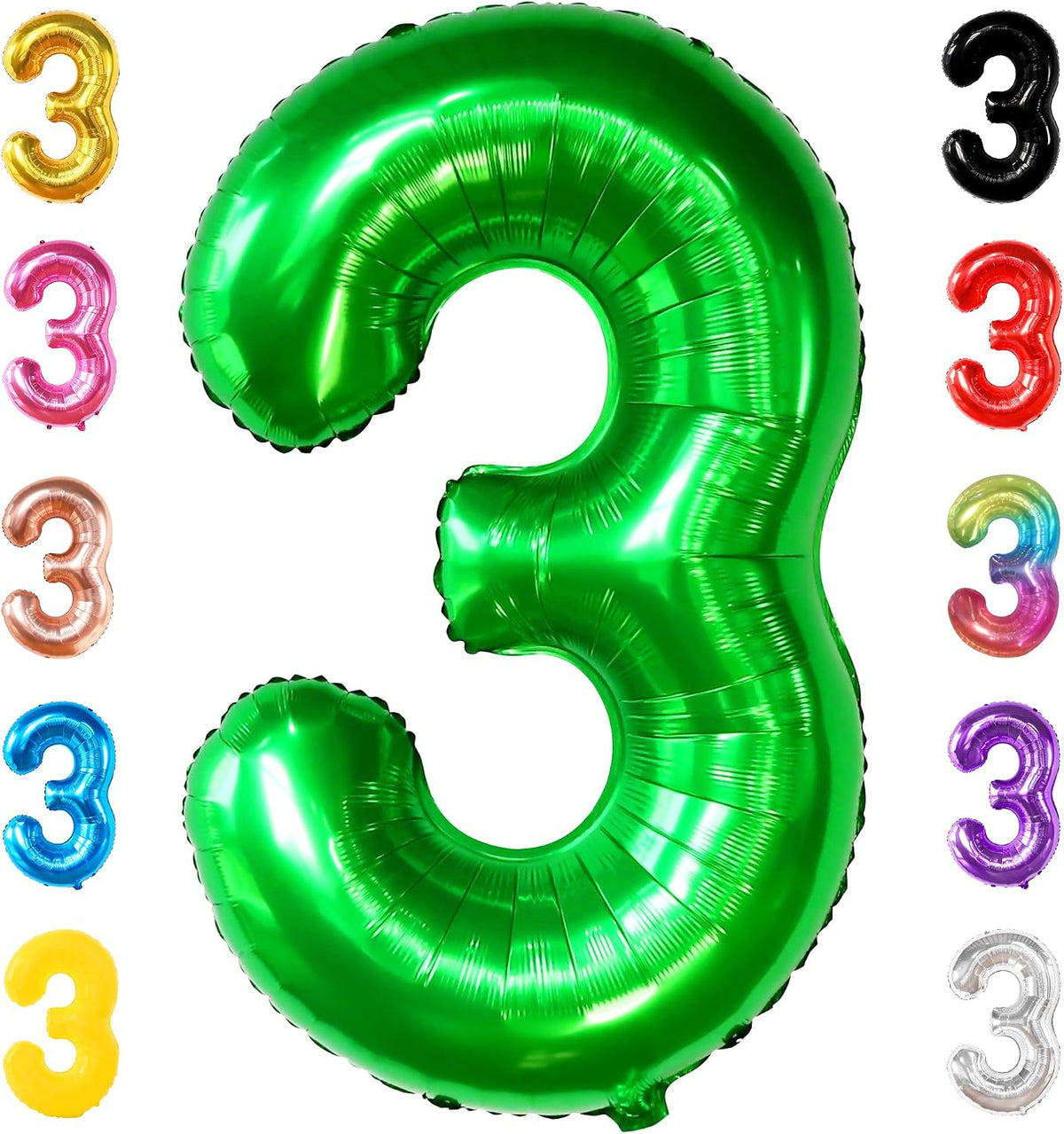 KatchOn, Hot Pink Number 3 Balloon 40 Inch | Number 3 Foil Balloon, 3rd Pink Birthday Decorations for Girls, 3rd Anniversary Decorations, Pink Party Decorations - Image 15