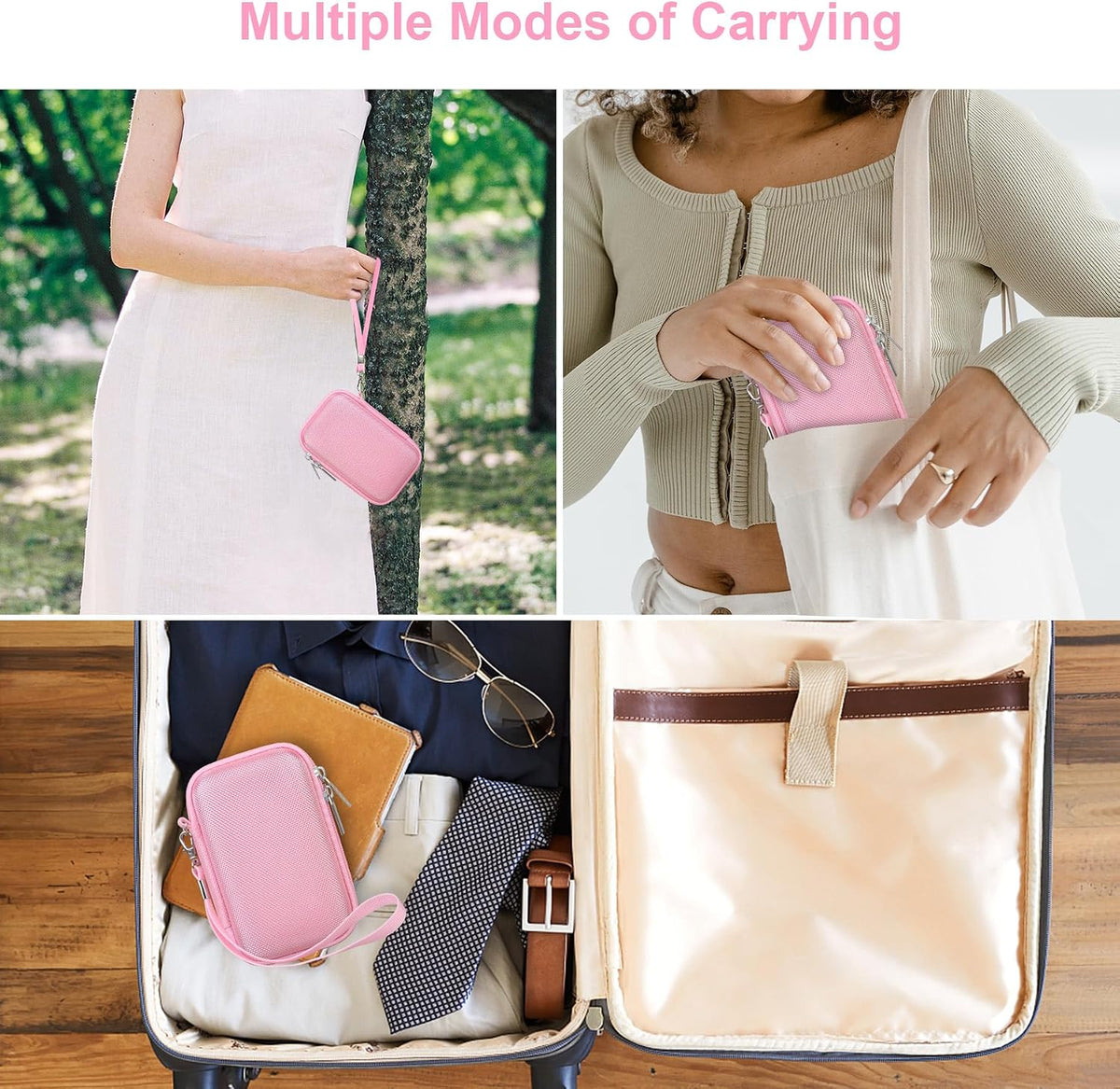 Canboc travel pouch side profile with zipper detail