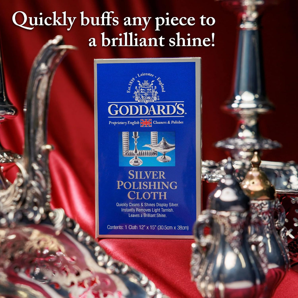 Goddard's silver polishing cloth used on antique silverware