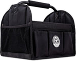 Chemical Guys Quick Load Collapsible Detailing Car Caddy front view showing the branded circular patch and black open-top layout.