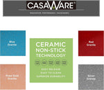 CasaWare red granite lasagna pan surface texture