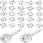 PortPlugs USB-C Port Blockers front view of twenty-five pack security locks with metal keys.