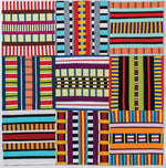 Improv Patchwork dynamic quilts book cover showing colorful geometric patterns