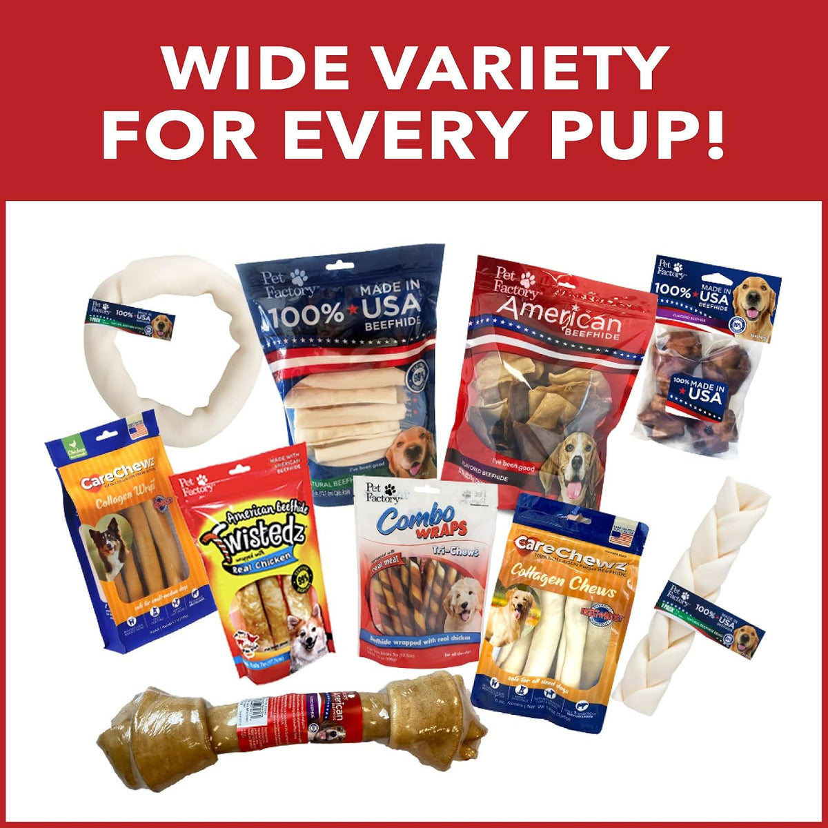 Pet Factory American Beefhide 5" Munch Mini Rolls Dog Chew Treats - Natural Flavor, 40 Count/1 Pack - Image 9