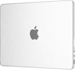 EooCoo MacBook Air 13 inch matte clear case front view showing slim profile.