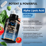 NutraHarmony Alpha Lipoic Acid vegan and non-GMO certification icons